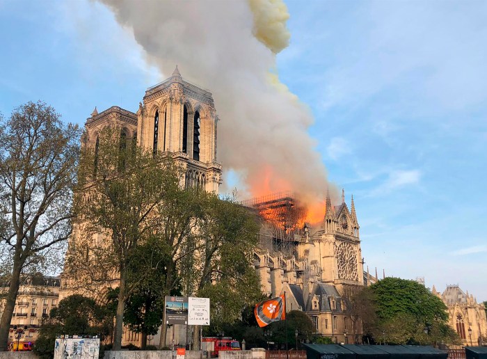 APTOPIX France Notre Dame Fire